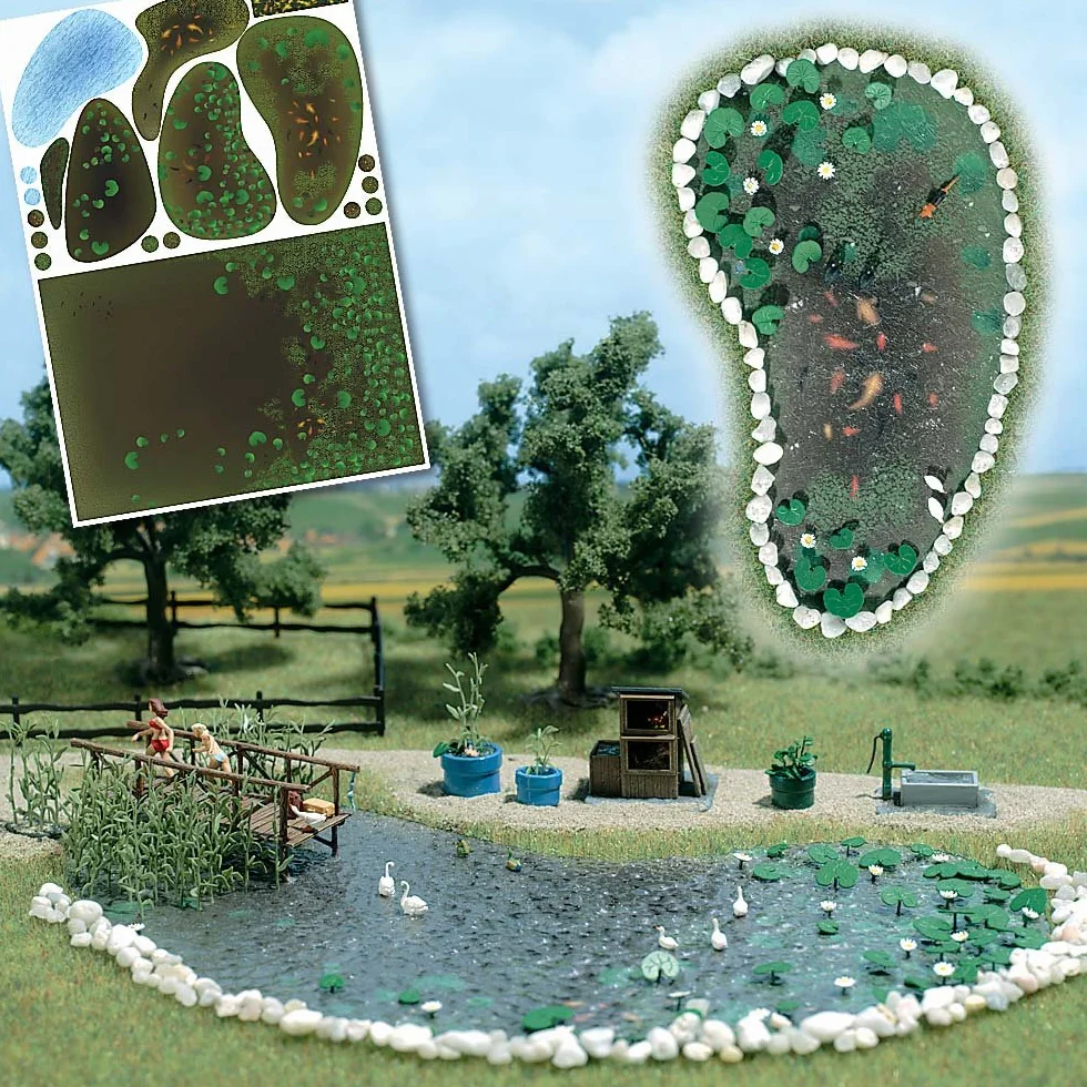 Busch 1210 - Gartenteich-Set [Giocattolo]