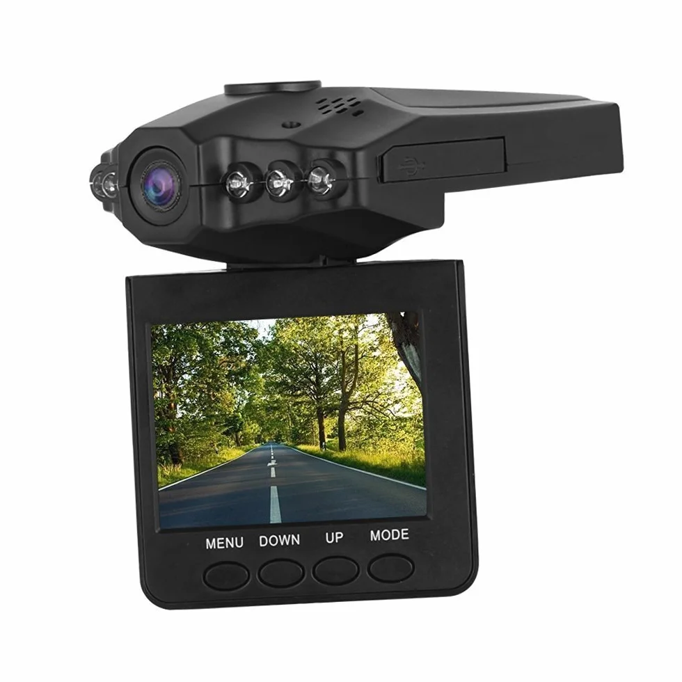 Dvr Auto Hd Telecamera Scatola Nera 2.5" lcd Visione Notturna Cctv Registratore