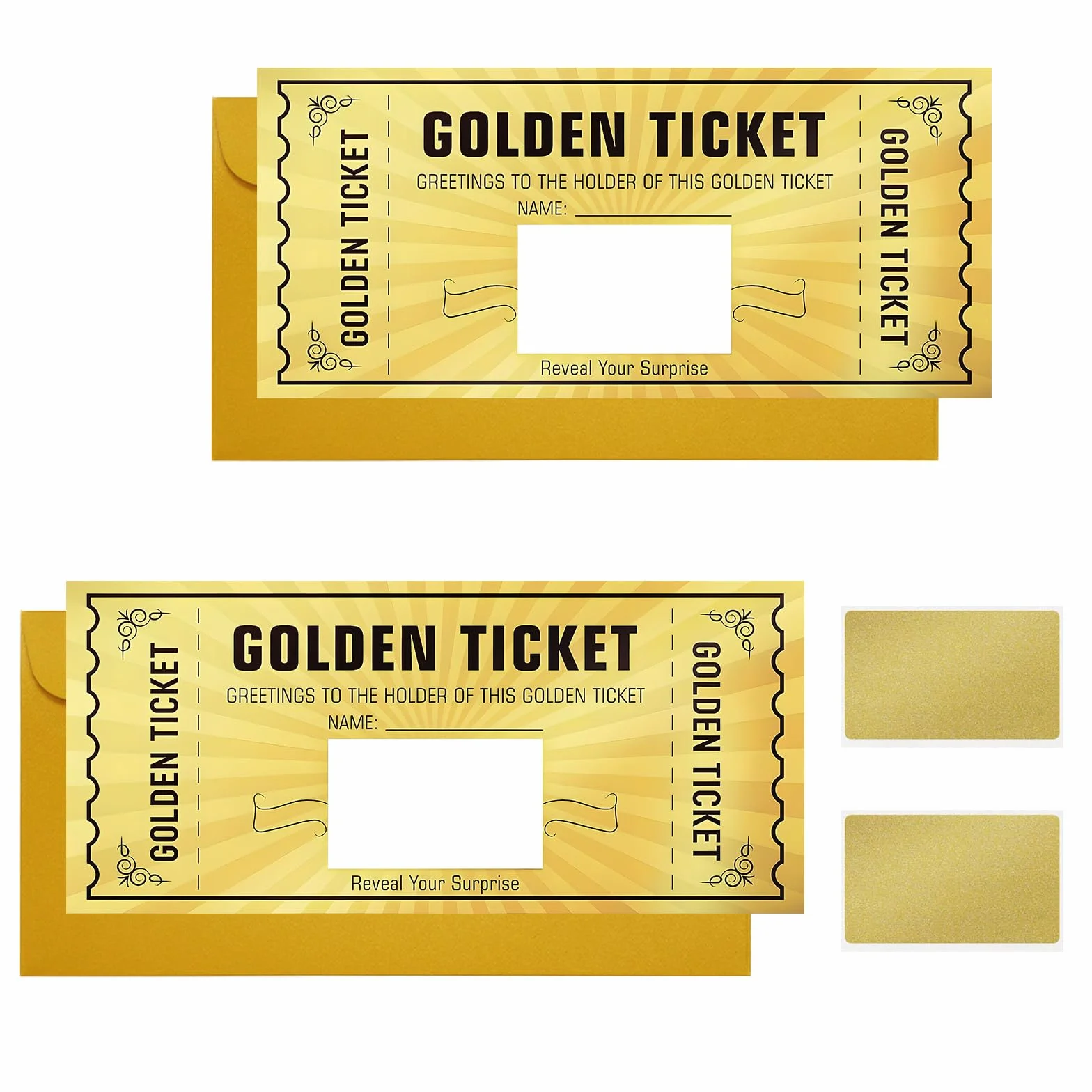 Biglietto d'oro fai da te 2 pezzi regalo di compleanno creativo per fidanzate donne