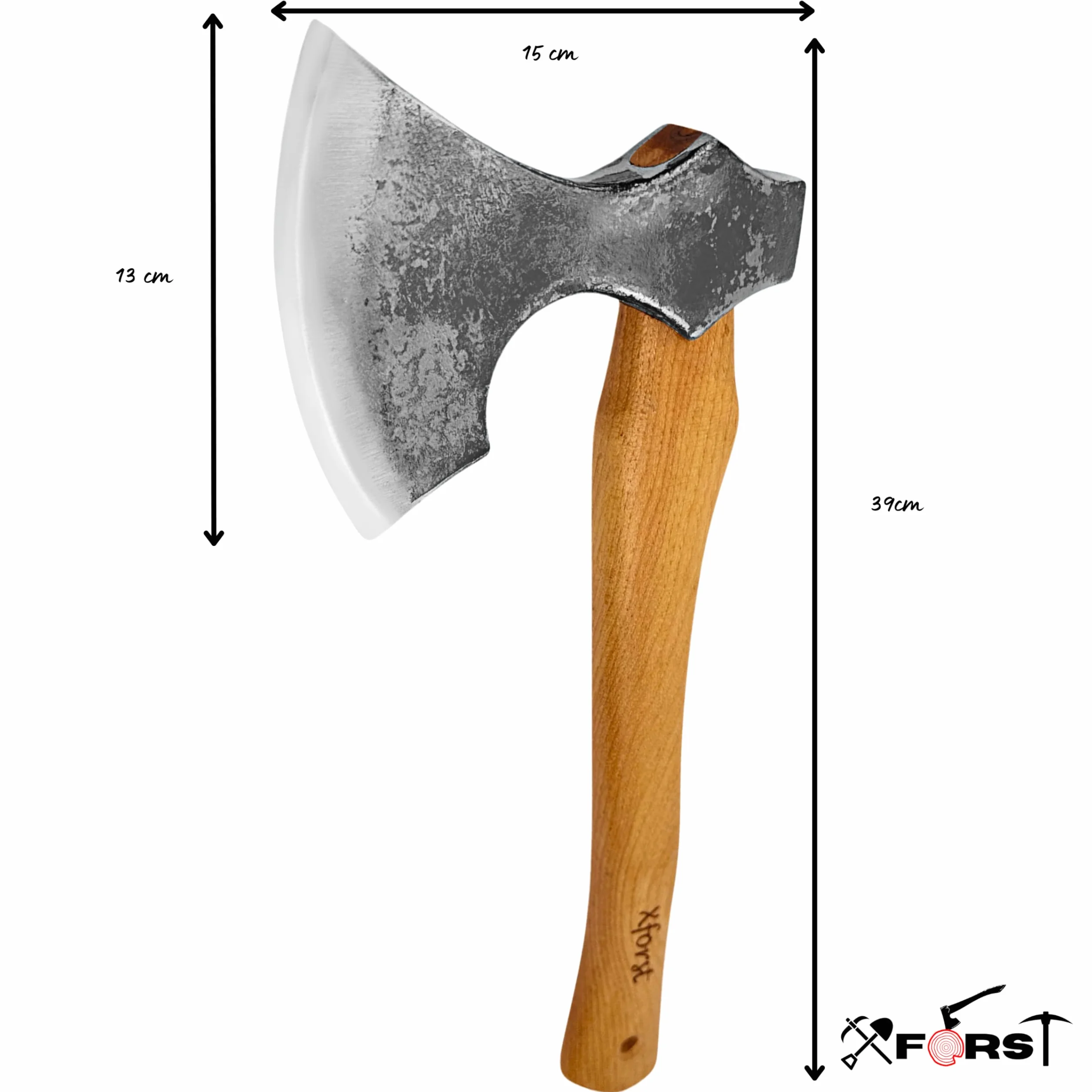 Xforst Ascia Vichinga con Manico in Legno di Noce Americano Hickory X-Wik