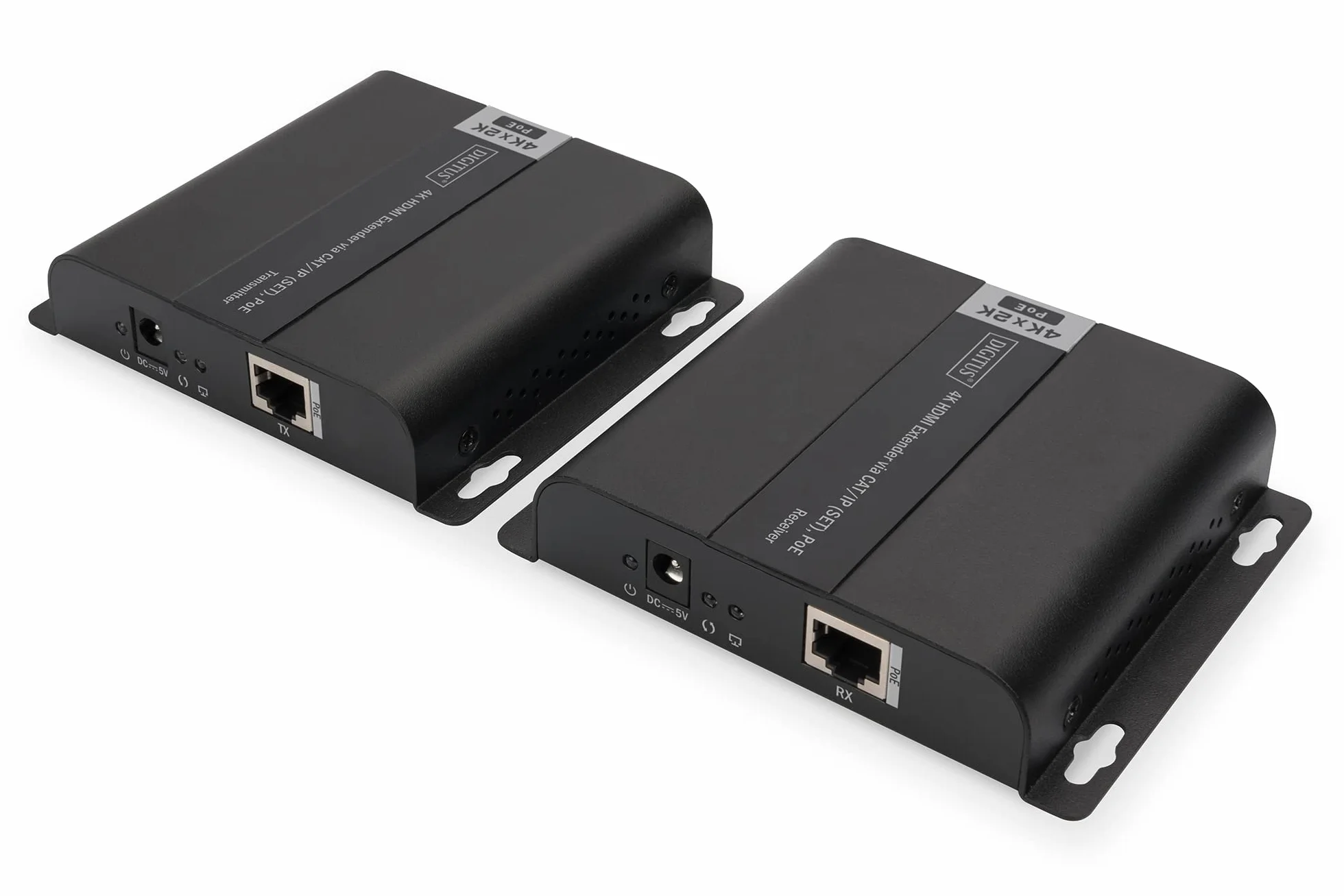 DIGITUS DS-55124 Estensore HDMI Splitter UHD 4K 30 Hz 120 m LAN Ethernet PoE IR Trasmettitore Ricevitore