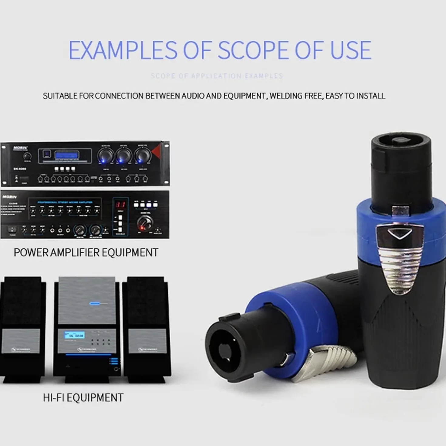 Greluma Connettori Speakon Nl4fx Nl4fc 4 Poli Nl2fx per Altoparlanti Powercon