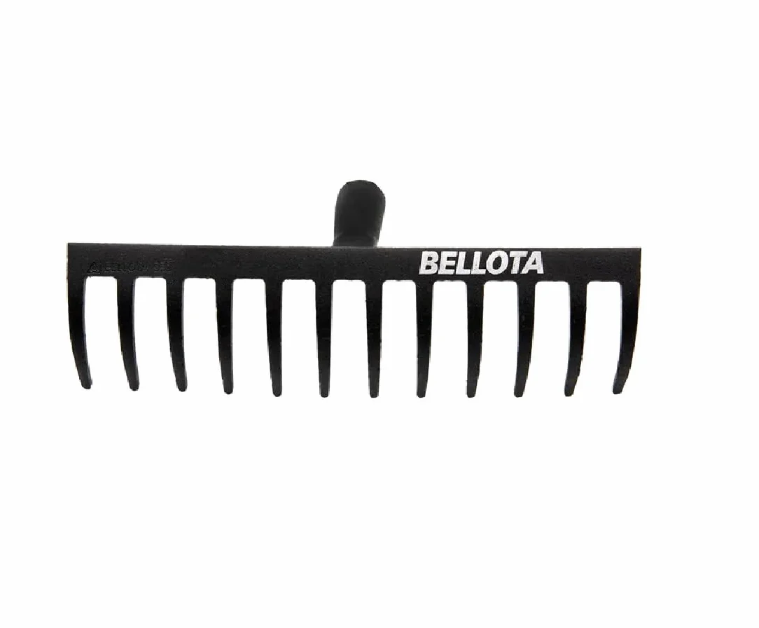 Bellota 951-12 - Rastrello da Giardino con 12 Denti - Testa di Acciaio - Rastrello di Media Intensità per Giardinaggio - Manico Non Incluso