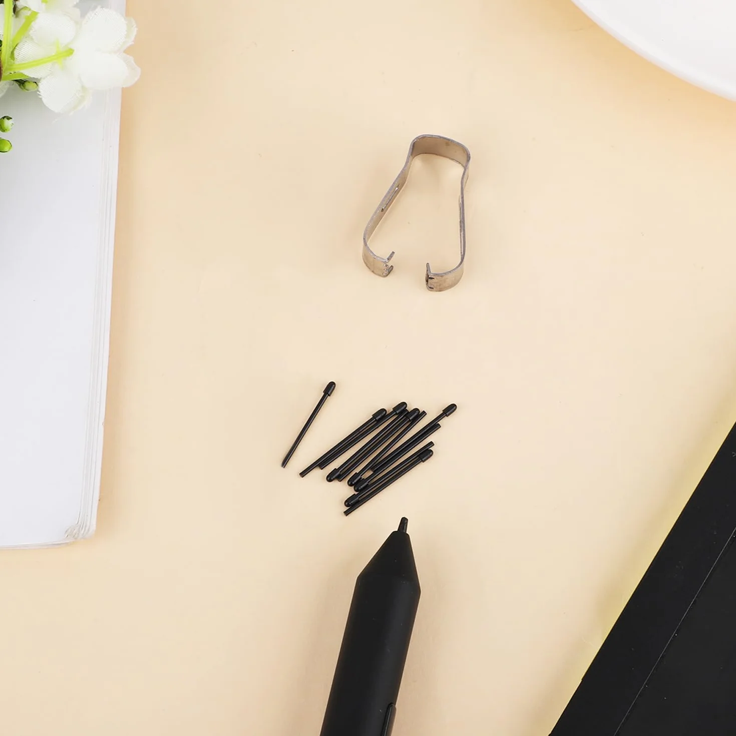 Punte Pennarello per Remarkable 2, Sostituzione Punta Penna Maker con Strumento Installazione Pennino Stilo Accessori Scrittura per Remarkable 1&2 Maker Plus (Nero)