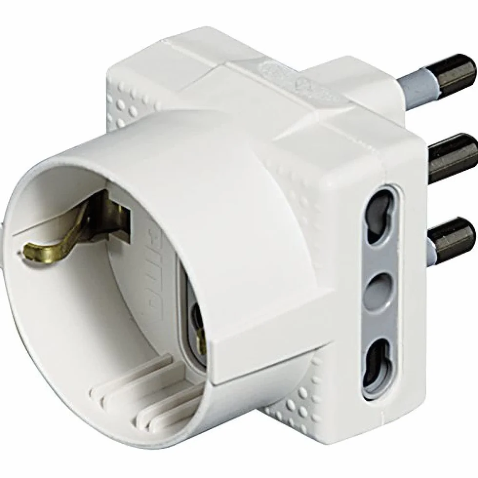BTicino S3611D Adattatore Tris 2P+T 16A 1500W 250V Bianco