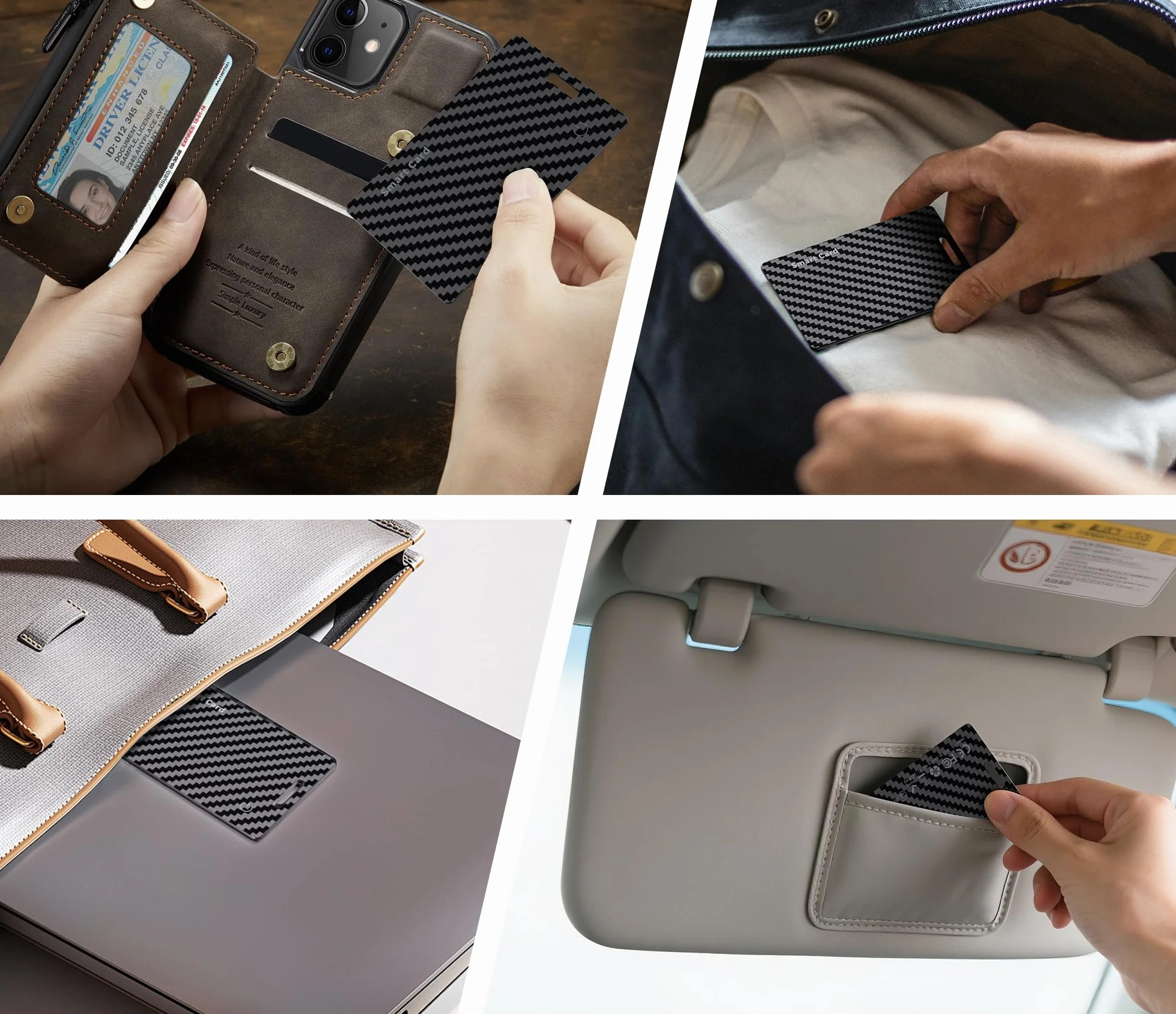 Carta Tracker Ricaricabile Compatibile con Google Find Hub, Wallet Tracker Card per Android, IP68, Ultra Sottile
