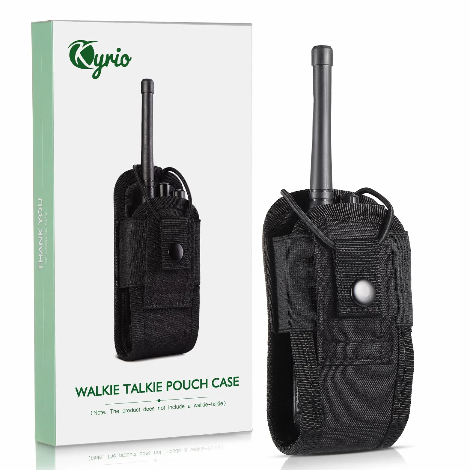 Kyrio Molle porta radio Walkie Talkie Pouch Case per cintura di servizio fondina tattica