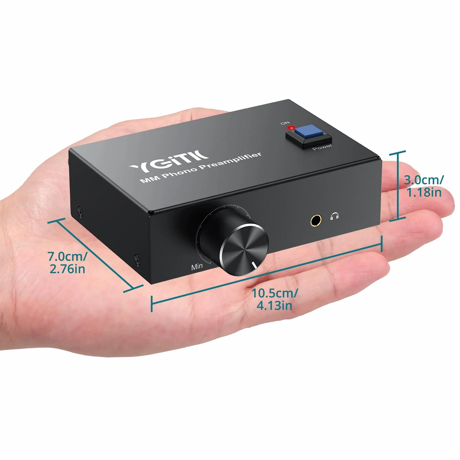 MM Phono Preamplifier RCA Placcata in Oro Ingresso/Uscita DC 12V Mini Preamplificatore Stereo a Basso Rumore