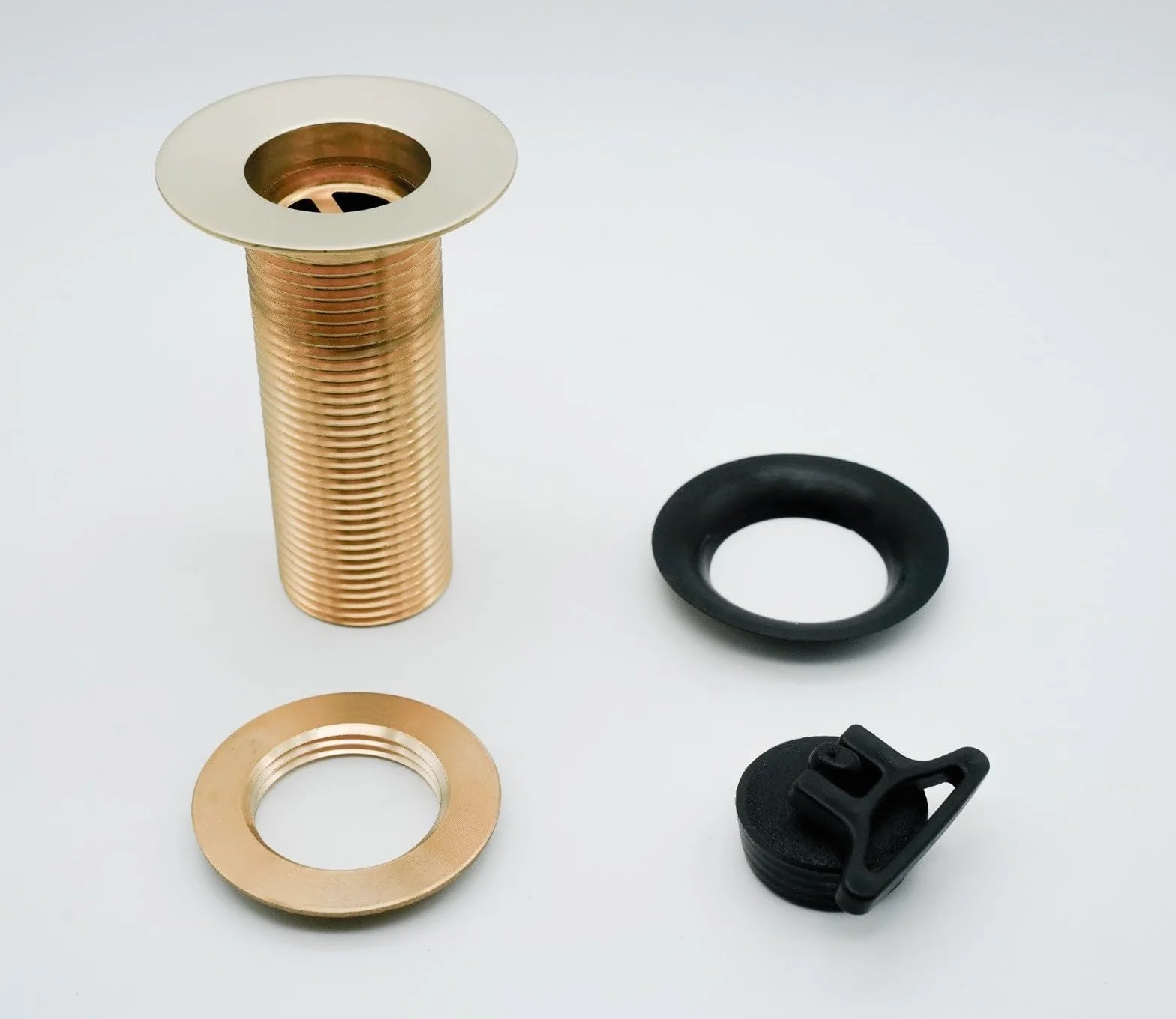 L'ARTISTICA F.LLI PERINCIOLI | Piletta in Ottone con Tappo da 1", Piletta in Ottone Senza Tappo per Fontane da Esterno, 66,5x59,4mm