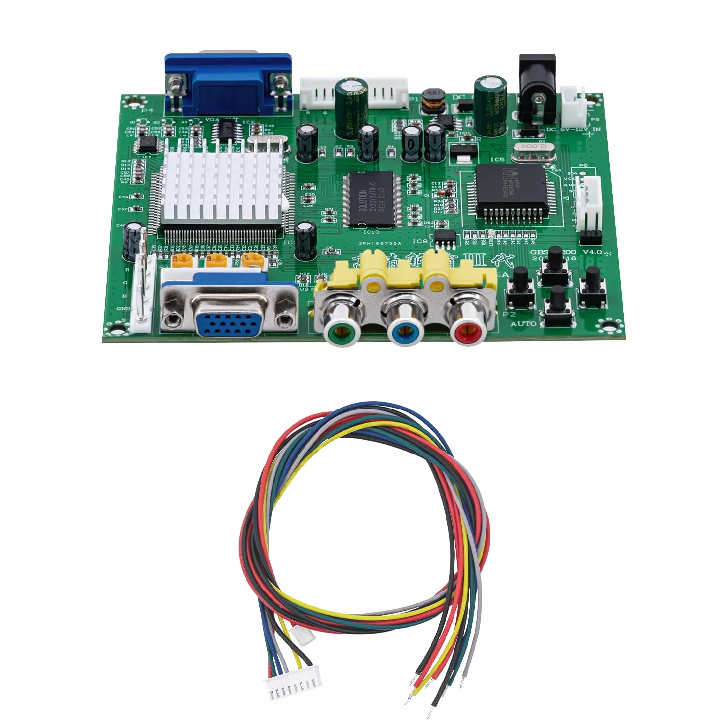 Mcbazel Scheda di conversione video RGB/CGA/EGA a VGA HD Arcade Game per monitor da gioco
