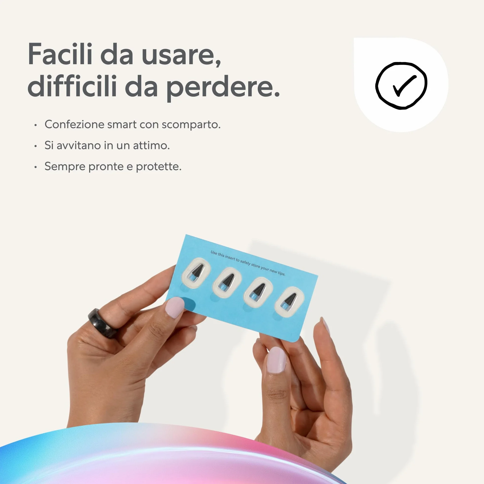 Paperlike® Pencil Tips (4X) per Apple Pencil 1ª & 2ª Gen, USB-C & PRO, 10x più durevoli