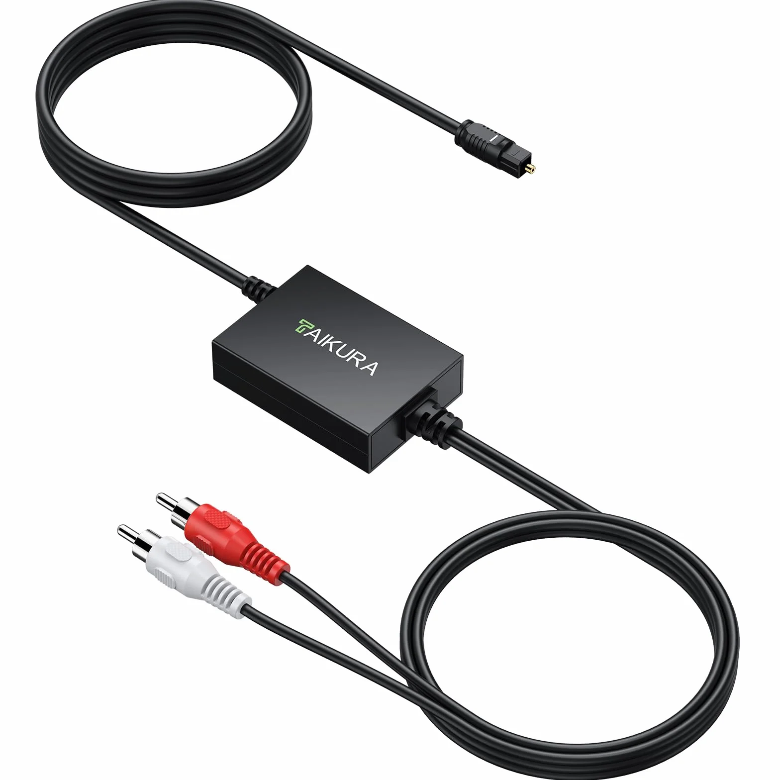 Convertitore Ottico a RCA 192kHz/24bit DAC Digitale-Analogico SPDIF per HDTV, DVD, Blu-Ray