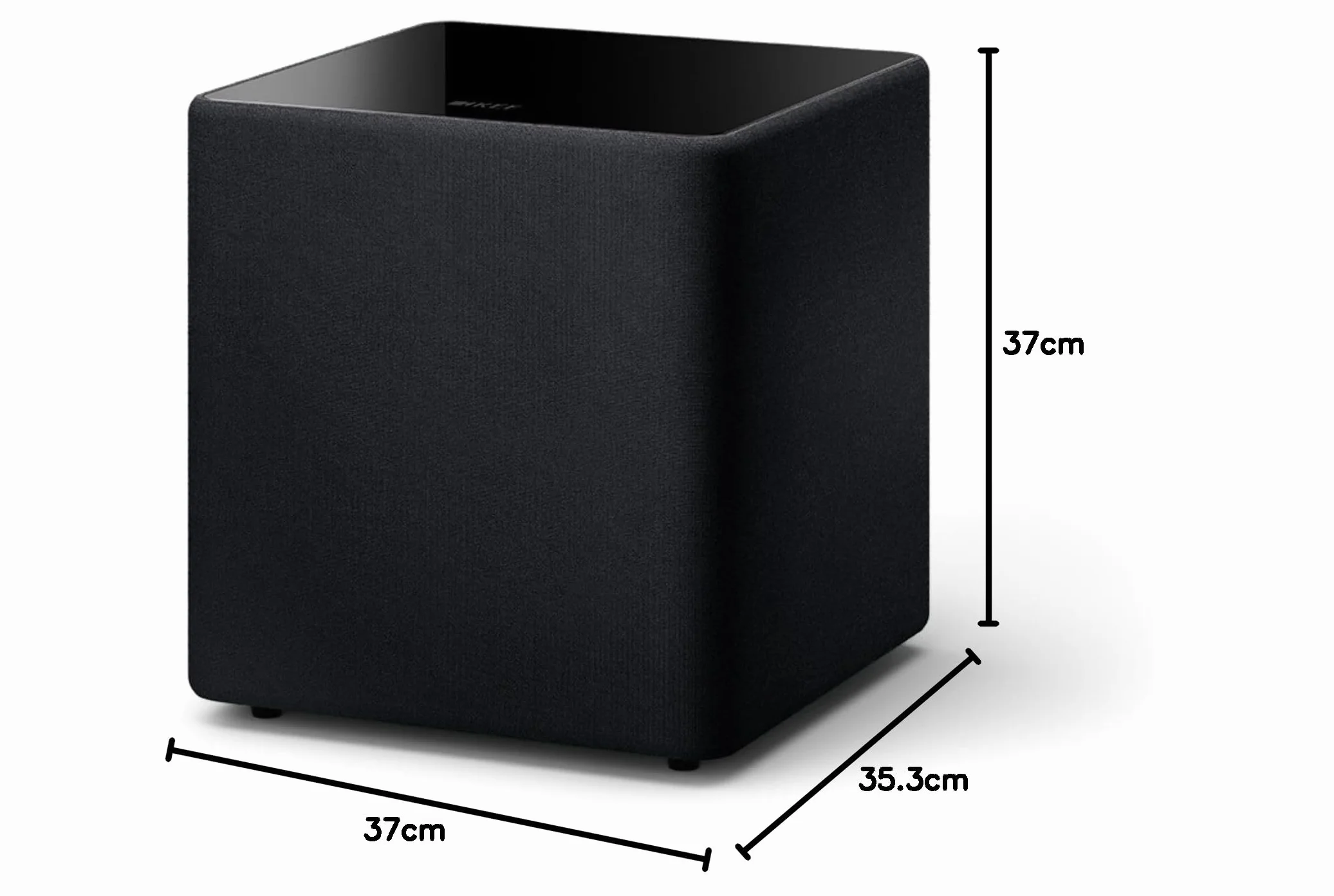 KEF Kube 10 MIE Subwoofer Nero 300W Classe D RMS 10 pollici iBX RCA phono