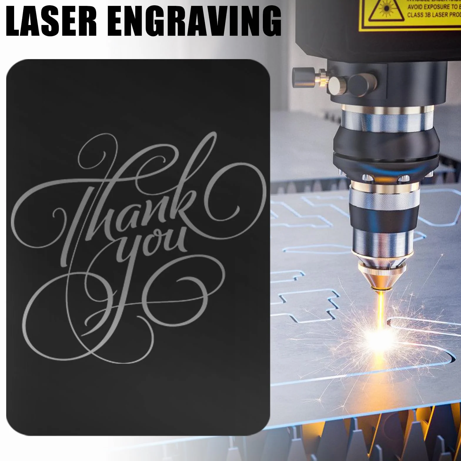 Biglietti da visita in metallo 150 pz 86 x 54 x 0,21 mm alluminio incisione laser