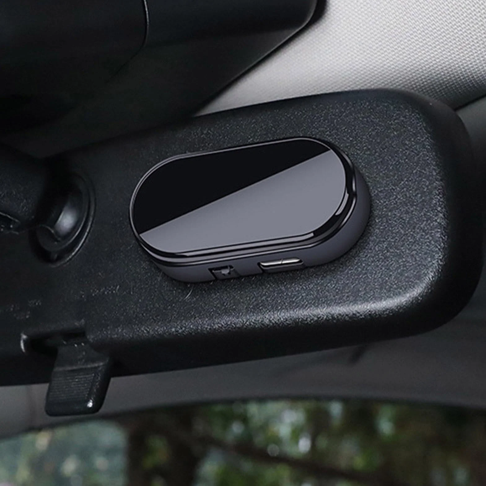 Luce di allarme per auto a energia solare LED blu 360° base magnetica ricarica USB