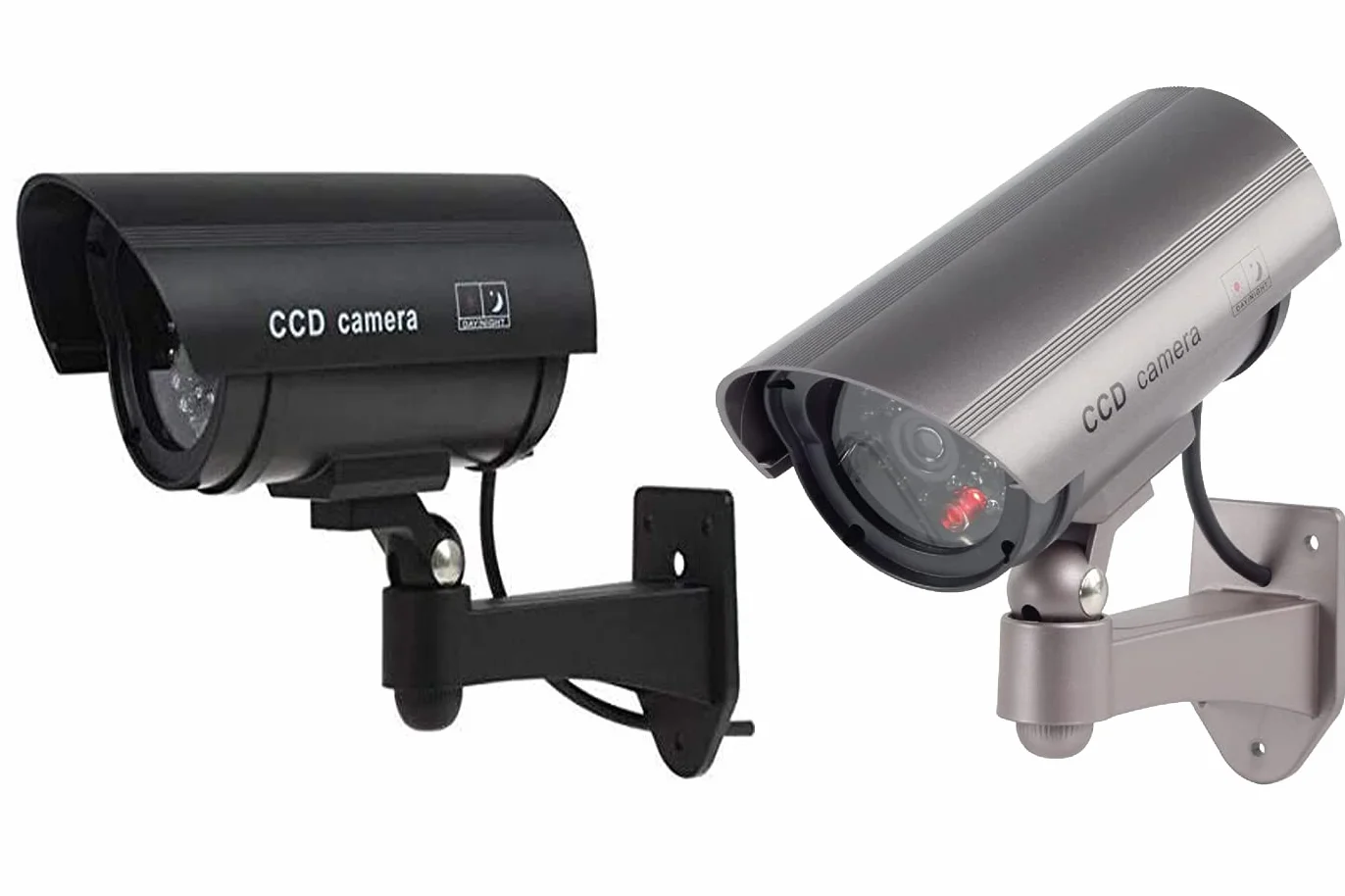 Telecamere di Sorveglianza Finte da Esterno Luce LED Lampeggiante 2