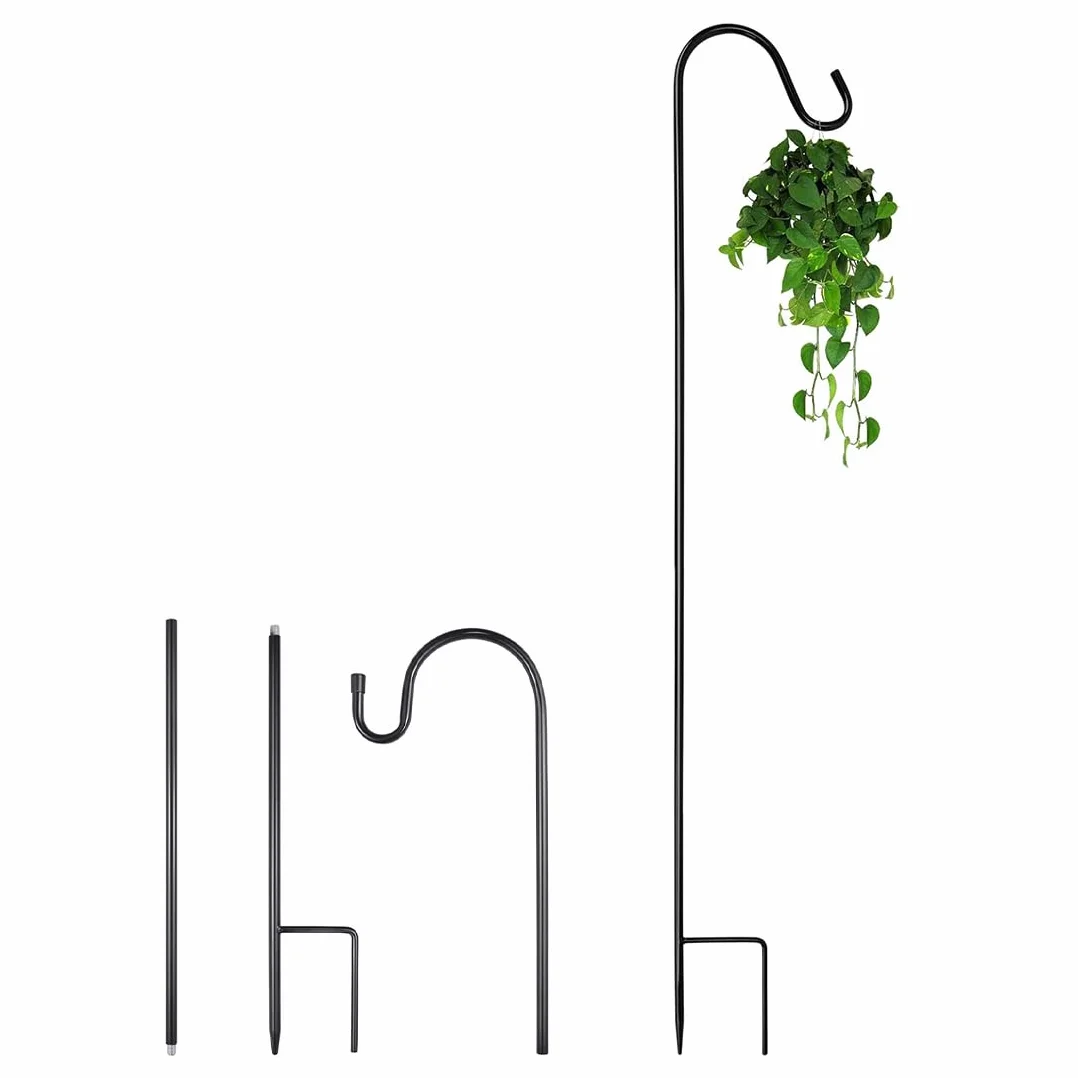 Gancio Da Pastore, 1 Pezzi 80.5cm Ganci Da Pastore Da Esterni, Supporti Vasi Balcone Regolabili, Gancio Piante Per Uccelli, per Appendere Luci Natalizie Da Giardino, Cesti per Piante