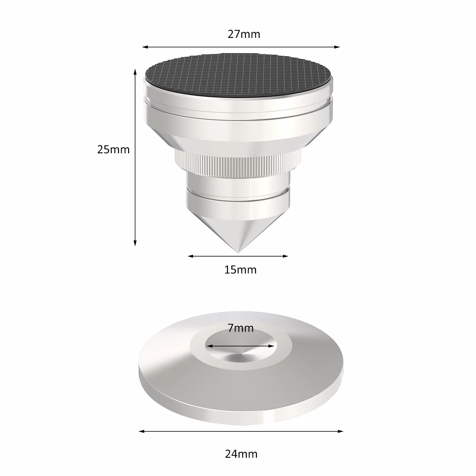 Puntale per altoparlante regolabile in acciaio inossidabile per subwoofer audiofilo