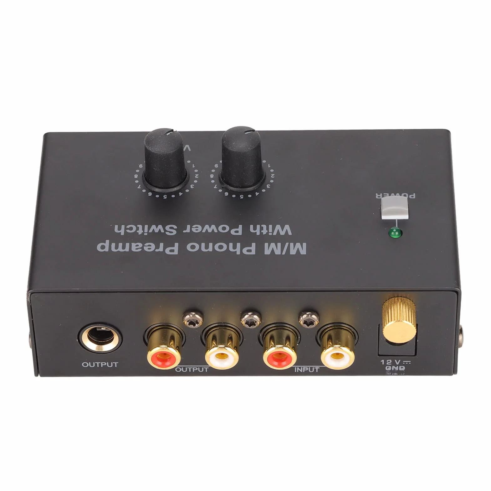 Preamplificatore Fono PP500P per Giradischi, Audio con Adattatore DC 12V