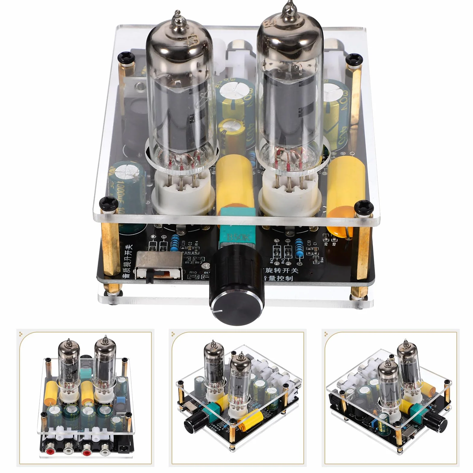 Preamplificatore Valvolare Phono Scheda Pcb Portatile Custodia Abs