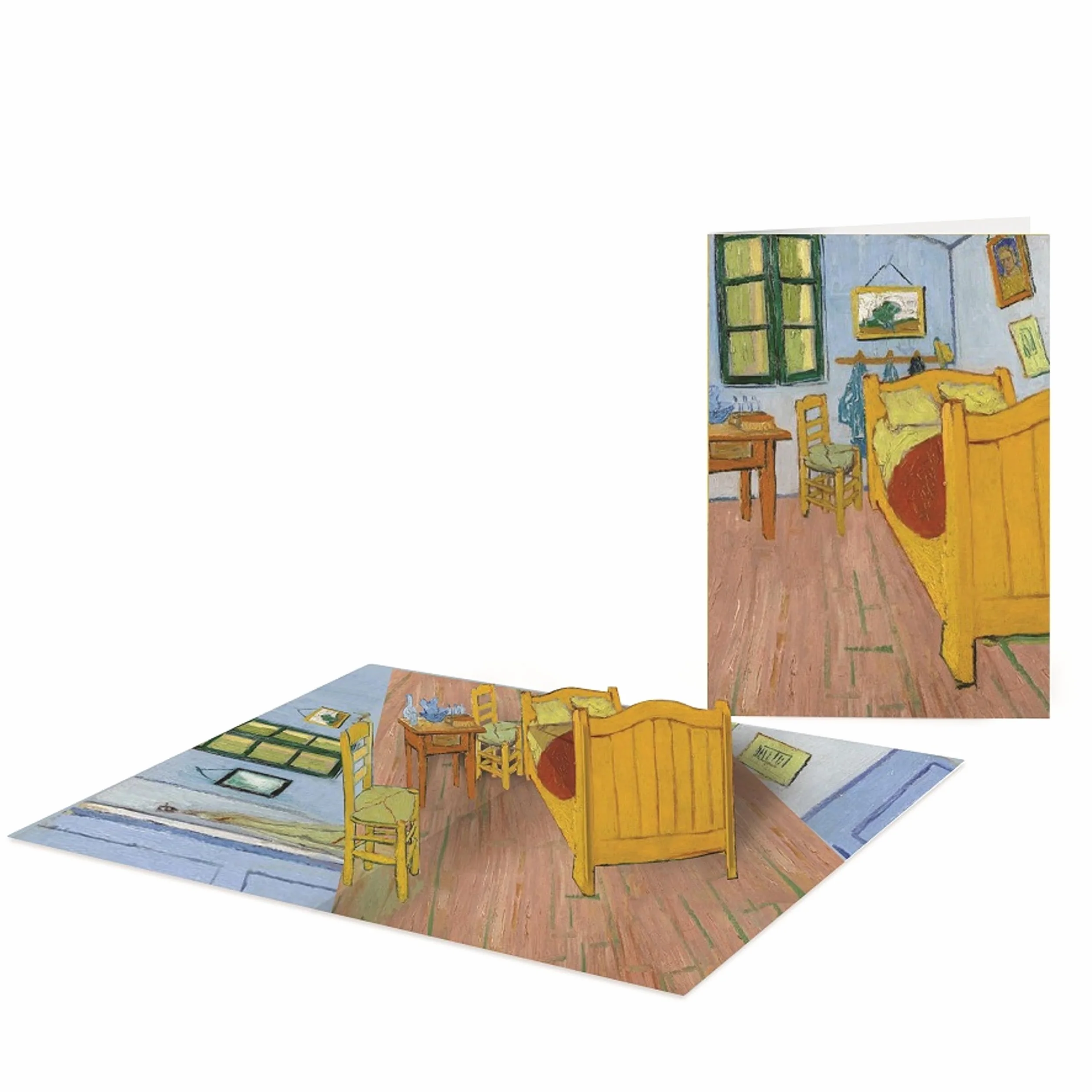 Van Gogh The Bedroom Pop-Up Biglietto regalo 3D per compleanno ricorrenze con busta