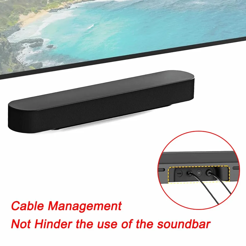 TopHomer Supporto soundbar Sonos Beam staffa compatibile Gen 1 Gen 2 bianco