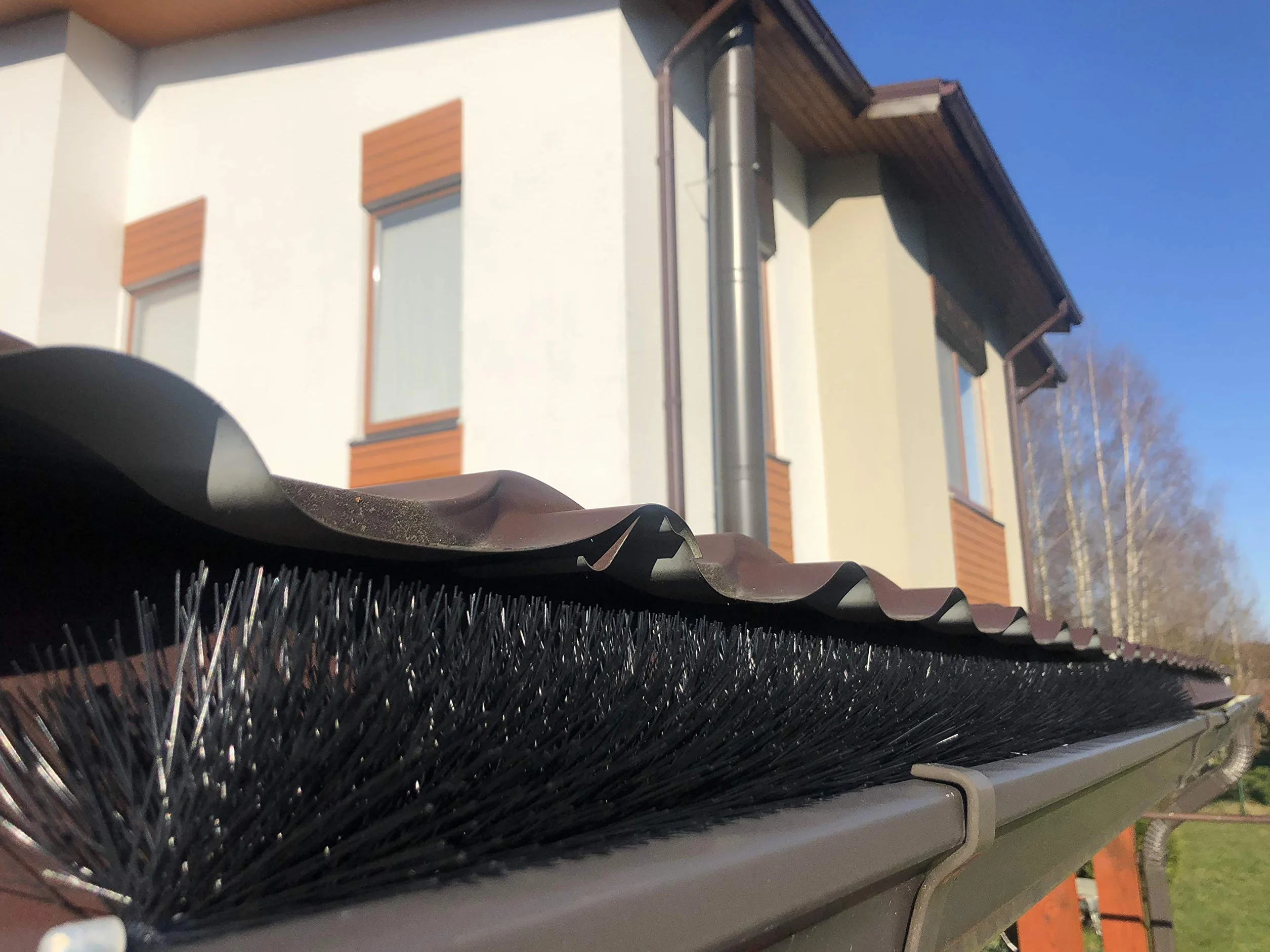 Spazzole per Grondaia e Pannelli Solari Ø12 cm 34,5m 30x115 cm Resistente ai Raggi UV