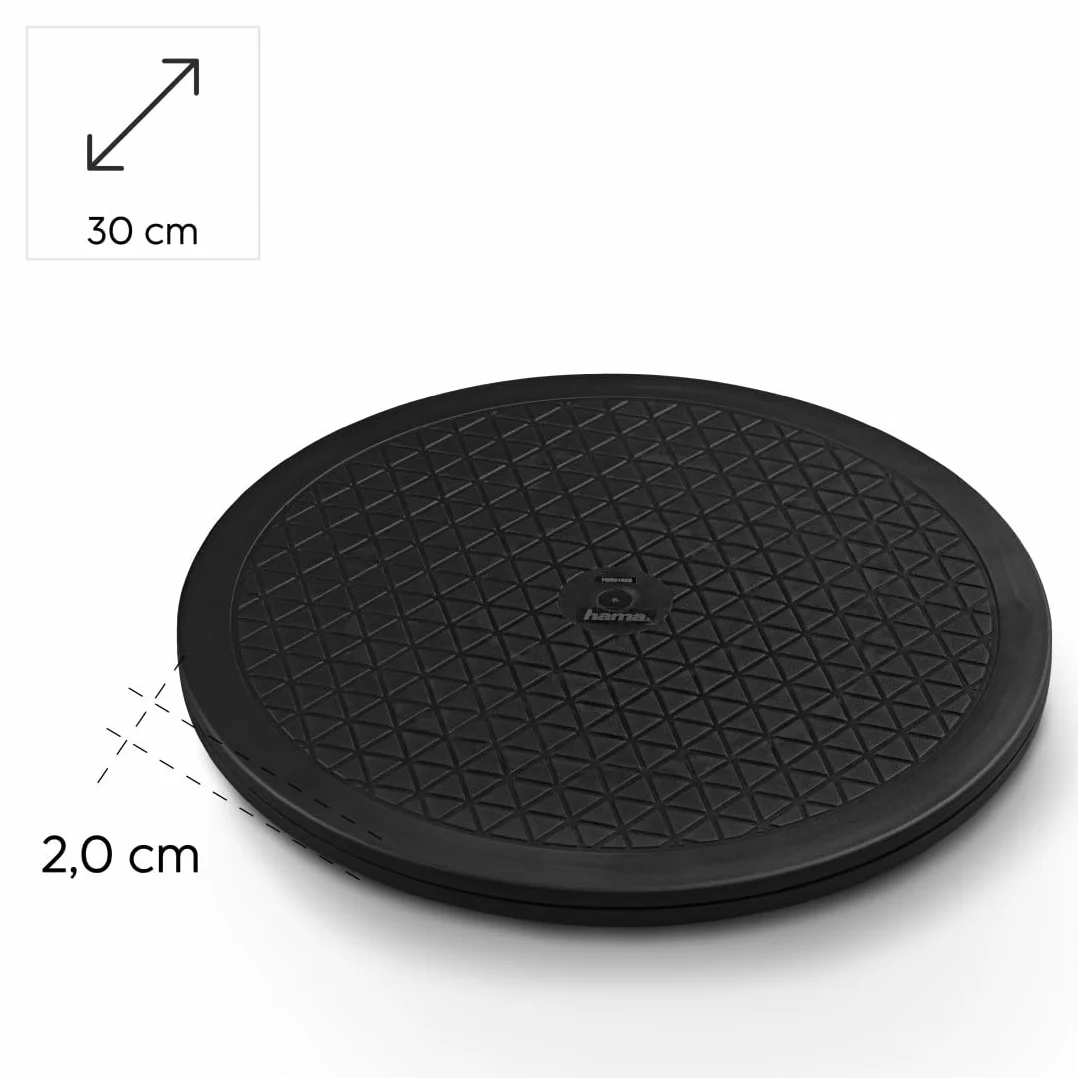 Hama Piatto girevole universale L 32 cm nero