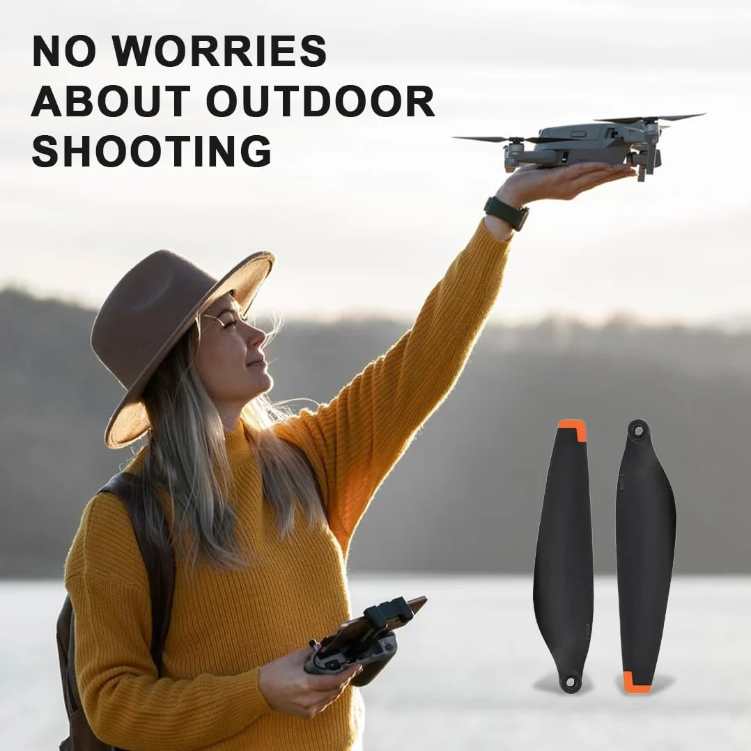 Eliche Mini Compatibili con Mini 3, Ricambio Drone, Rilascio Rapido, Basso Rumore, Accessori Drone