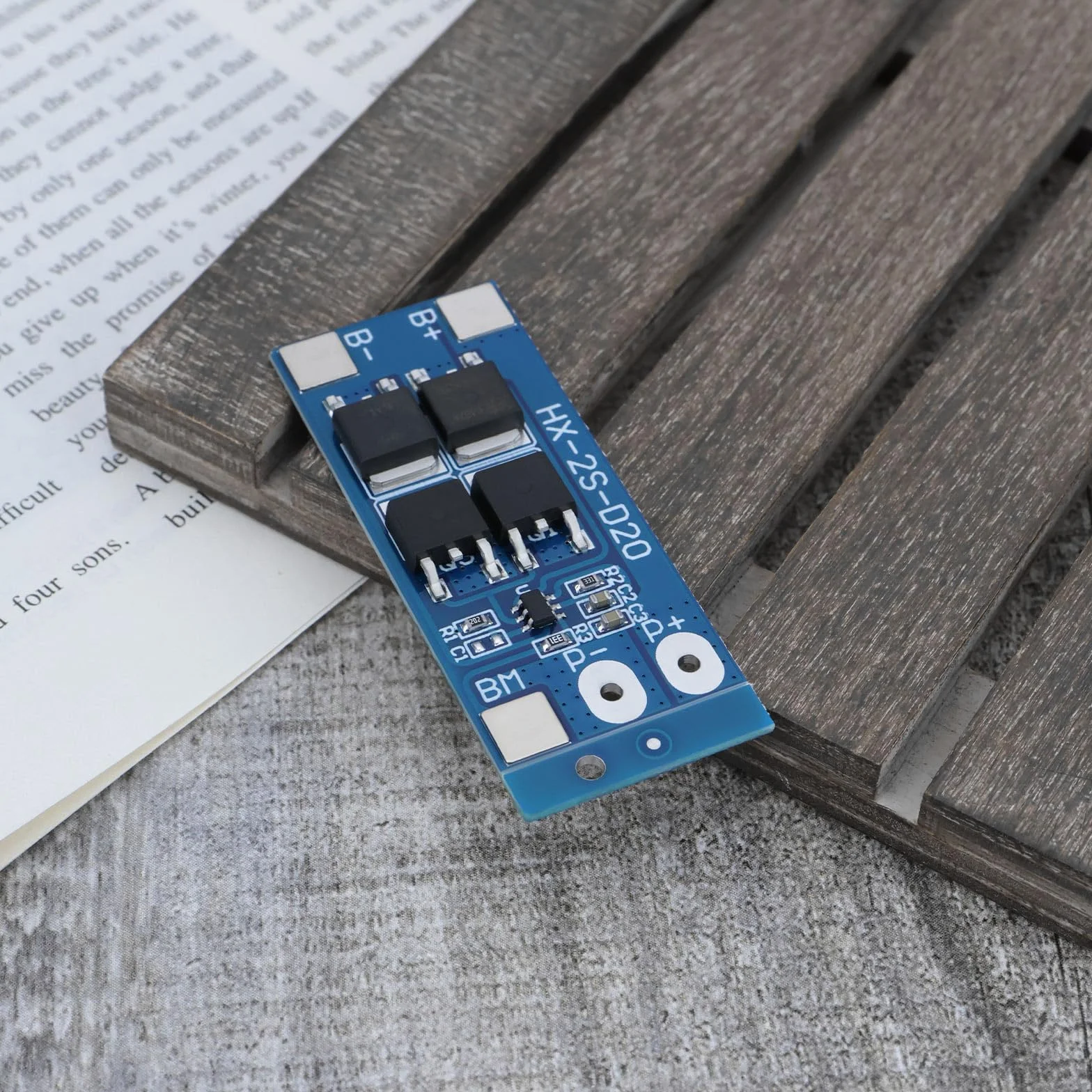 Scheda Di Protezione Della Batteria 2S 7,4 V 13 A Bilanciamento Li-ion Litio 18650 46 X 20 X 3,6 Mm