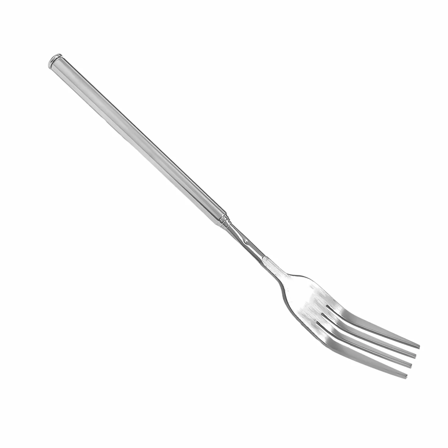 Forchetta Telescopica in Acciaio Inox Multifunzionale da 8,7 a 25,43 Pollici - Set da Cucina e Barbecue con Cucchiai