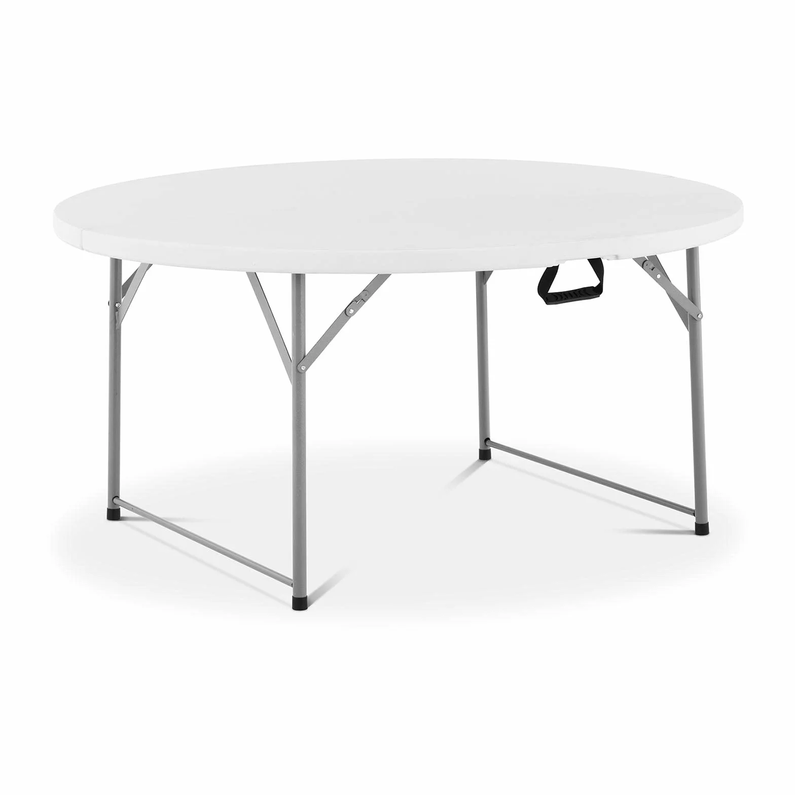 GOVITA Tavolo Rotondo Pieghevole Da Interno/Esterno 150cm Diametro - Da Pranzo Salvaspazio, Tondo