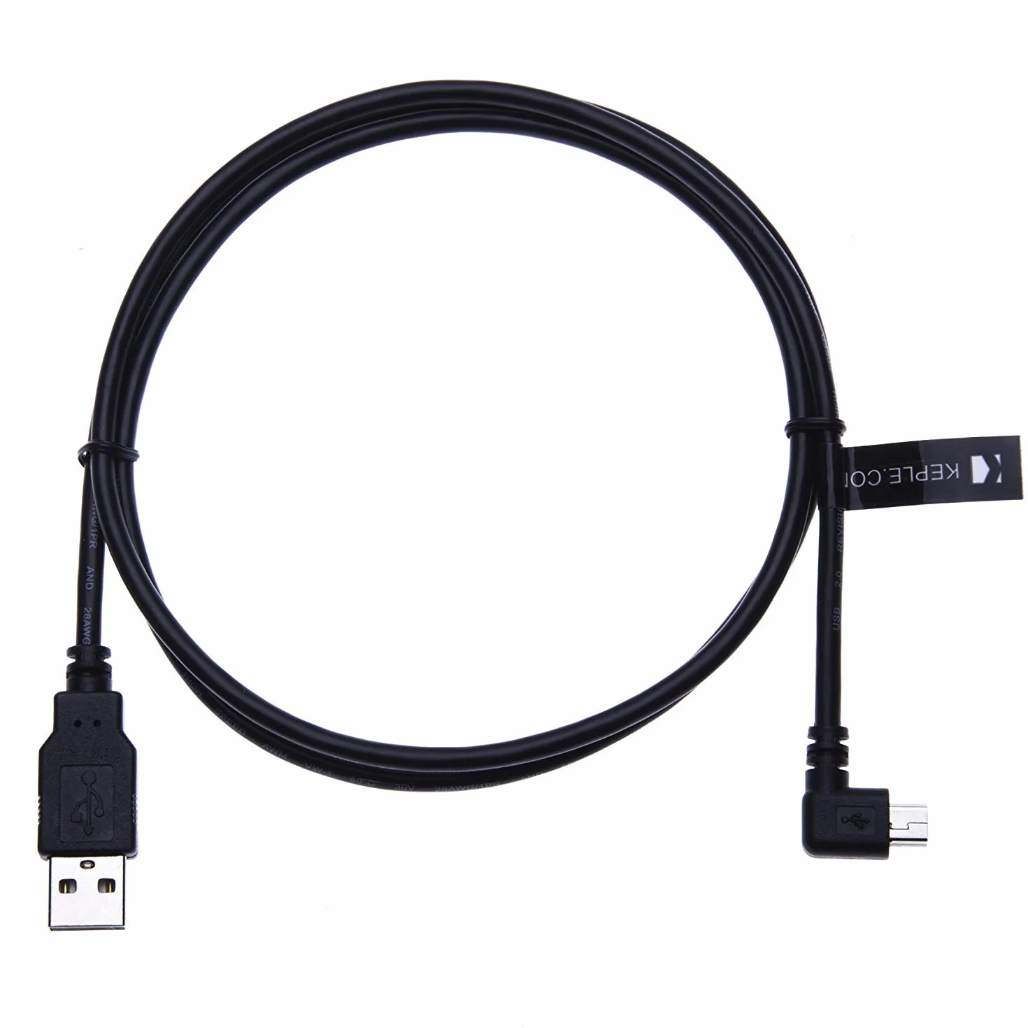 Angolo Retto Mini USB Cavo Maschio a Maschio 2.0 1M Compatibile con Nuvi 200/200W/205/205W/250/250W/255/255W/260/260W