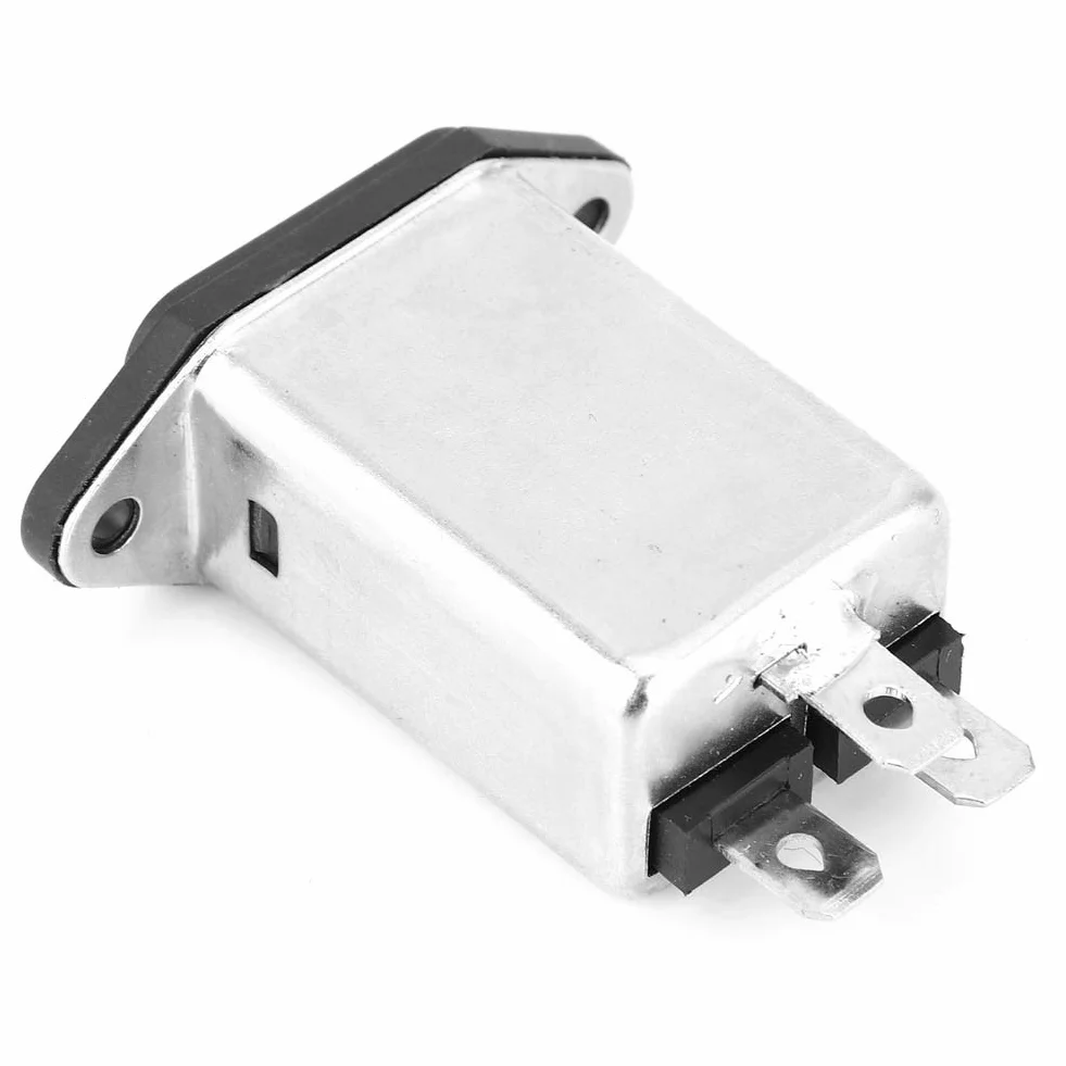 Filtro di Alimentazione EMI 115 V-250 V 10A 50/60Hz Monofase