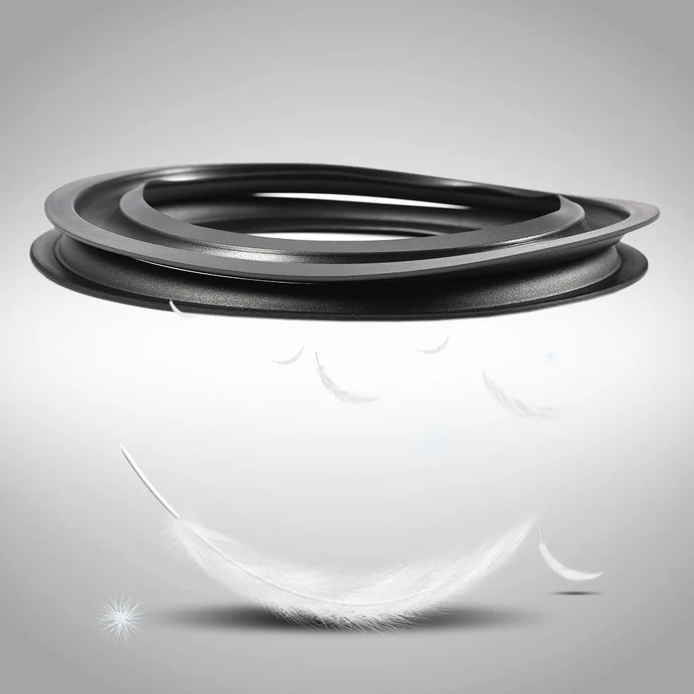 Kit riparazione surround altoparlante 156mm anelli bordo gomma perforata 2 pezzi
