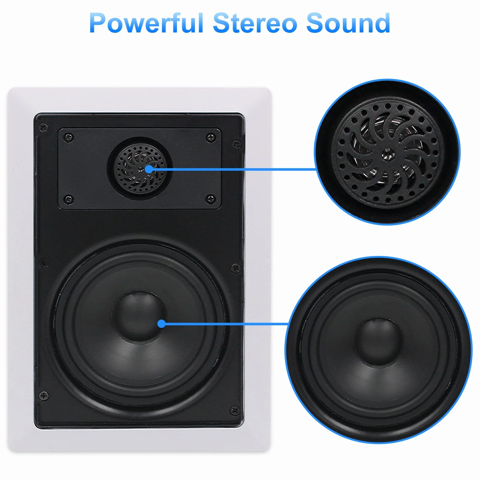 Herdio 5.25 Pollice 2-Way Bluetooth Altoparlanti Soffitto Parete Interno/Esterno Coppia