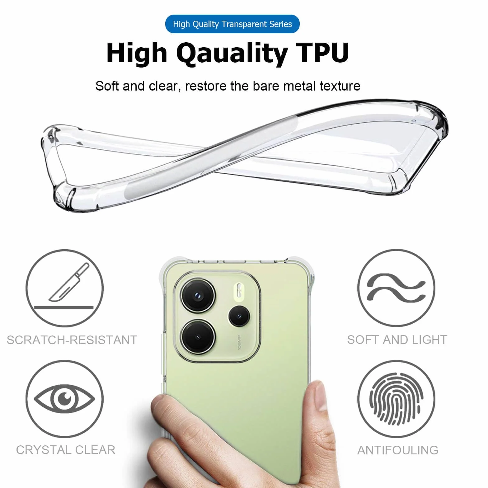 HMD Skyline Case - Przezroczysta obudowa TPU