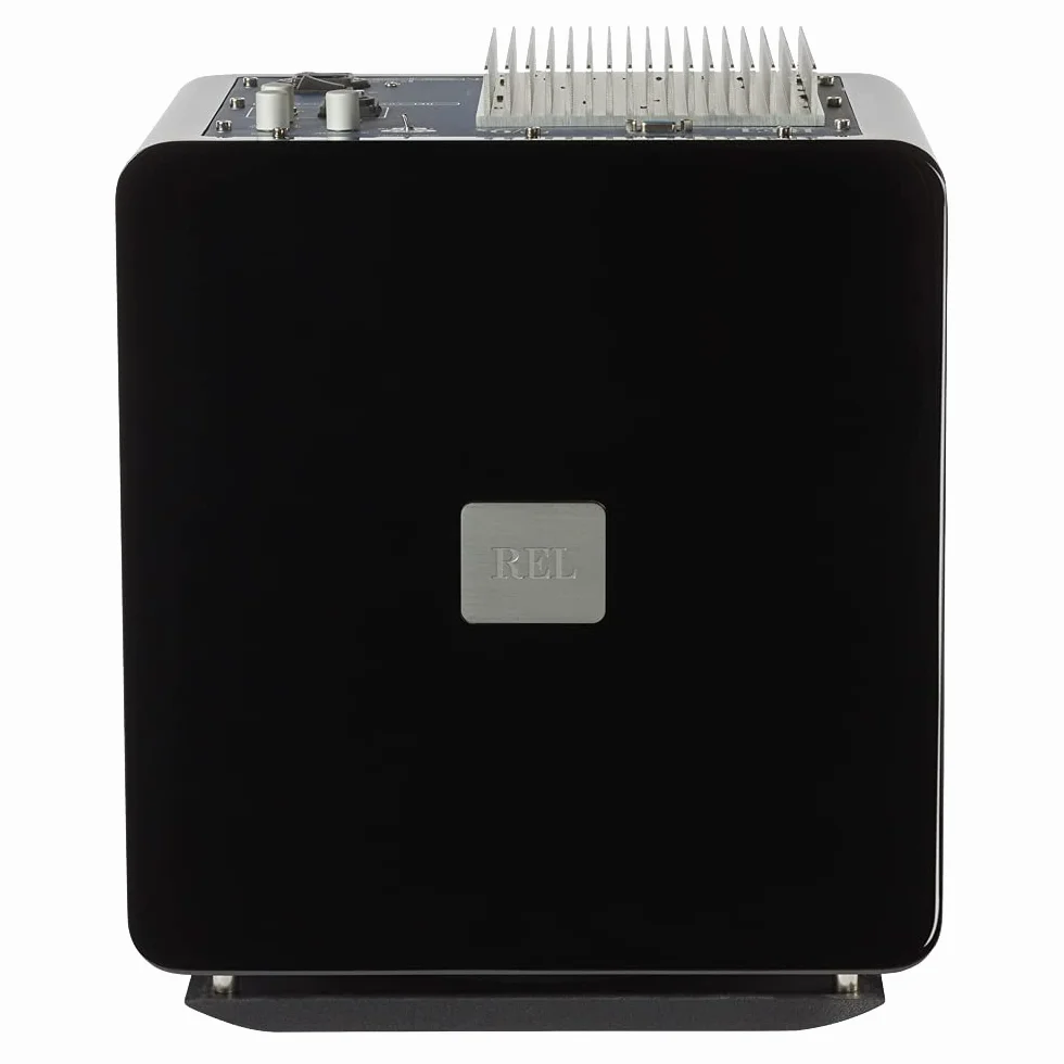 REL Acoustics Subwoofer T/9x, 10" driver frontale, nero lucido