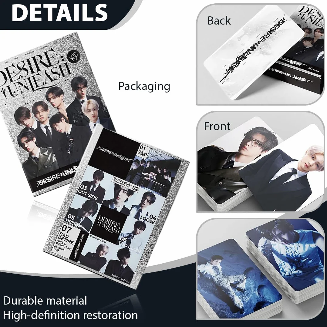 Enhypen Photocards, 55 pezzi Lomo Carte, Album Merch per Fan (B)