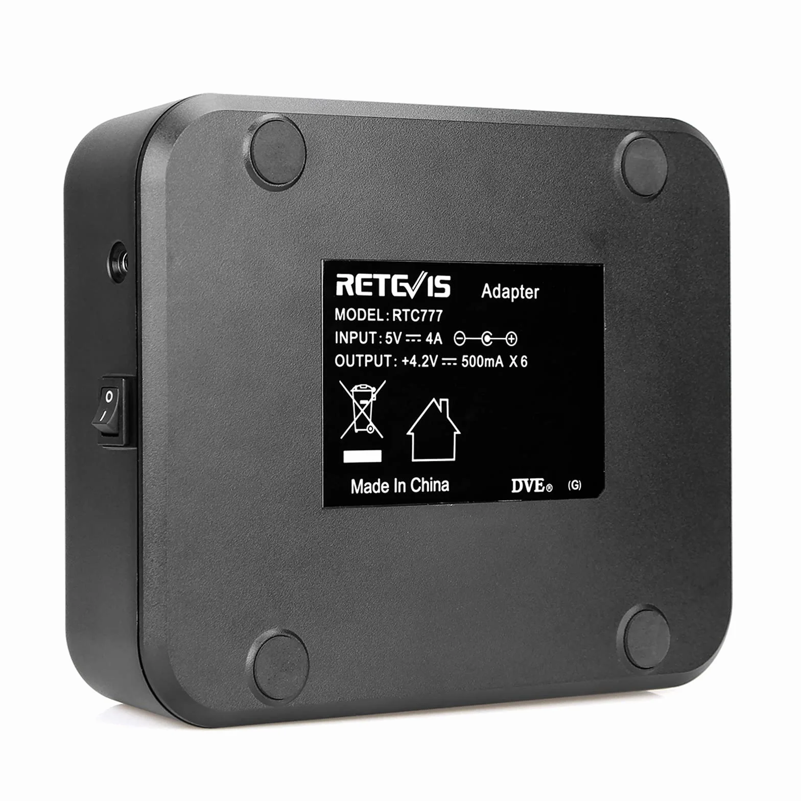 Retevis H777 Caricatore a Sei Vie per Walkie Talkie H777H H777D H777 Plus Baofeng 888S 88E PMR446