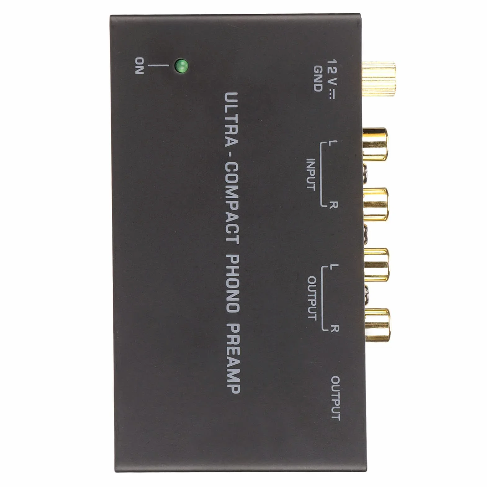 Phono Preamplificatore per Giradischi PP400 Phono Preamp con Controllo Pulsante Input Output Audio Stereo EU