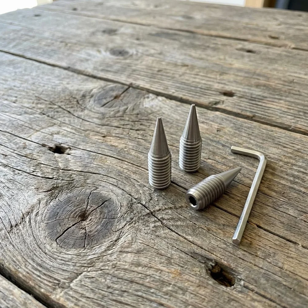 PrecisionGeek M10 L-35 Acciaio Inossidabile Spike Cono absorber altoparlanti vite Presa esagonale 4pz