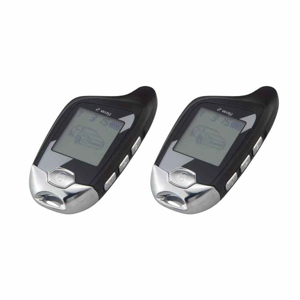 EASYGUARD EC203 2 Way Car Alarm System Keyless Entry LCD Pager DC12V