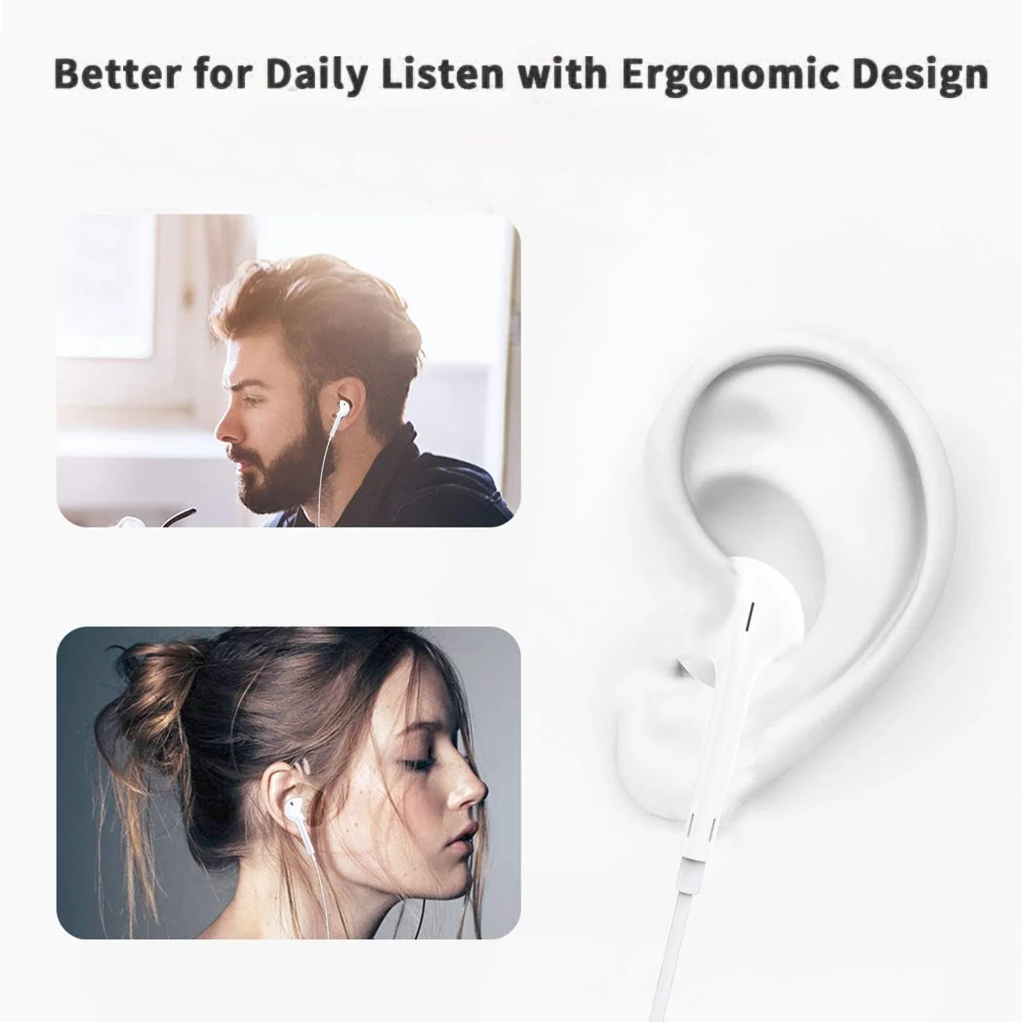 Cuffie USB C In-Ear con Microfono e Controllo Volume per iPhone 17/16/16e/15 Pro Max/Plus, iPad Pro, Samsung S23 S22 S21 S20 A53 A54 A34 Google Pixel