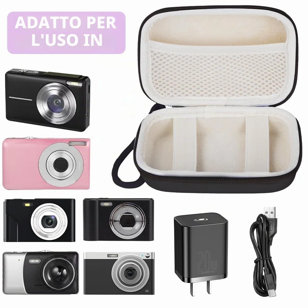 Custodia per Fotocamera Digitale Compatibile con Sony ZV-1, Ricoh GR, Casio ZR1000, Canon G7, Panasonic ZS110