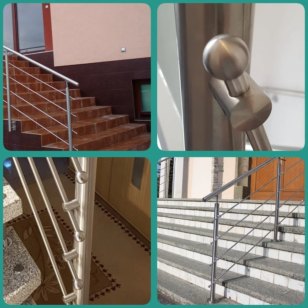 PRIOstahl Sfera decorativa a sfera in acciaio inox, 10 sfere di diametro 20 mm, con foro cieco da 10 mm, per ringhiere, asta rotonda per balcone, scale, pali in acciaio inox V2A