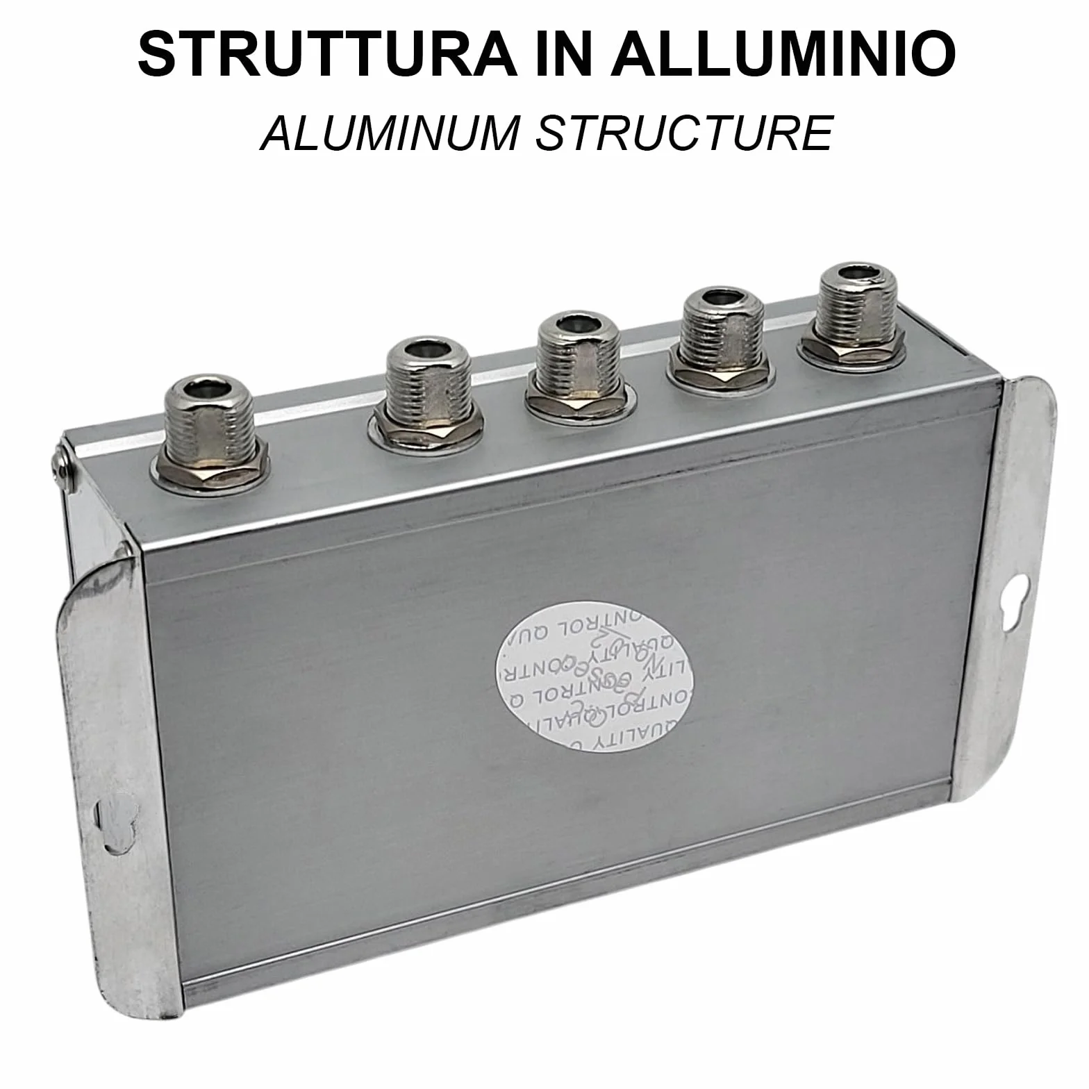 Amplificatore Segnale Antenna TV 4 Uscite da Interno Digitale Terrestre per Decoder e Televisori
