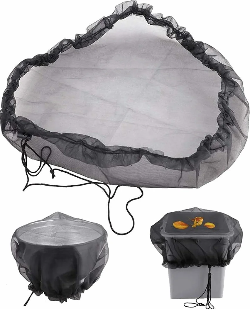 Regolabile Rain Barrel Net Mesh Cover Weather Water Butt