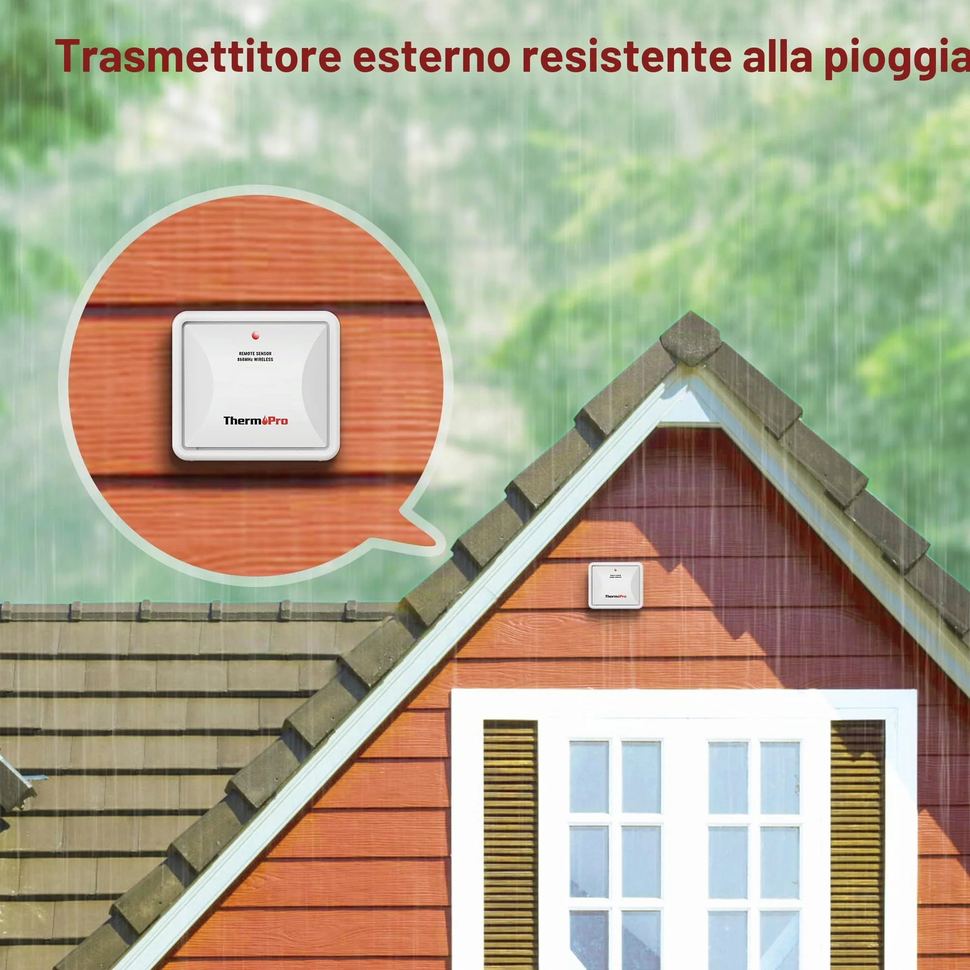 ThermoPro TX-2C czujnik temperatury wilgotności zewnętrzny do TP200C TP60C TP65C
