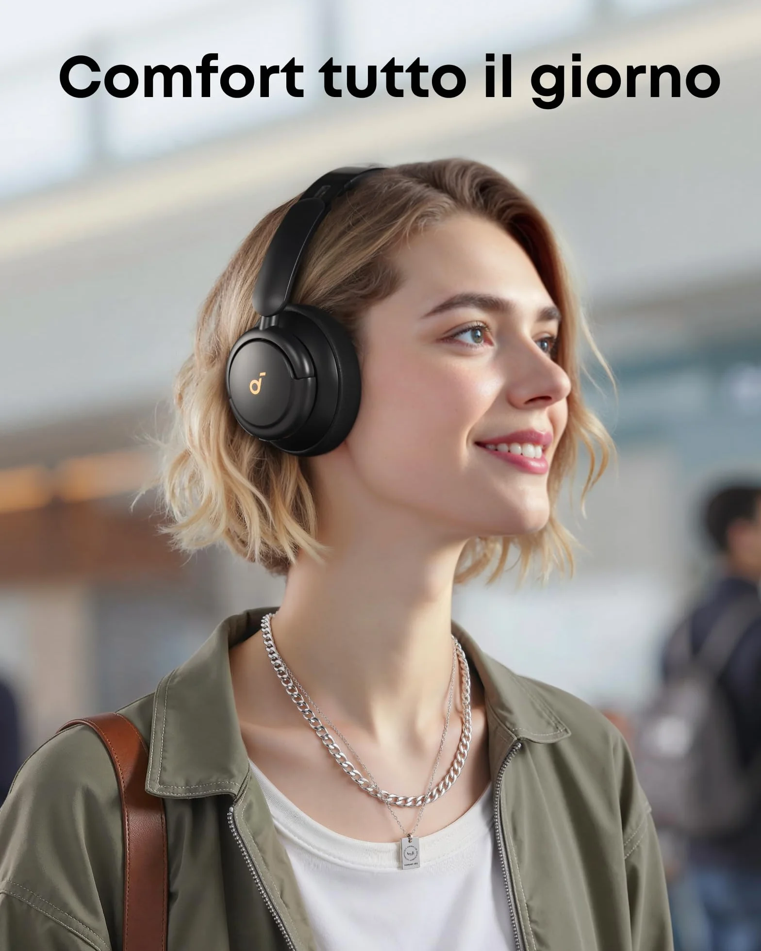 Soundcore by Anker Q30 Cuffie Bluetooth Cancellazione Rumore Attiva, Hi-Res Audio, 40 Ore, Multipunto
